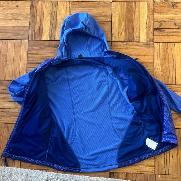 Women’s Outdoor Research Blue Deviator Hoody Fleece Running Jacket - Size L - Picture 2 of 10
